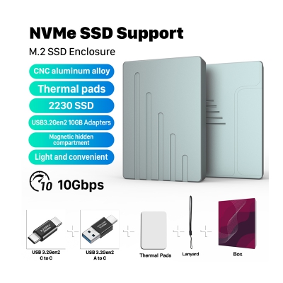 Портативный корпус SSD для SSD размера 2242 2230